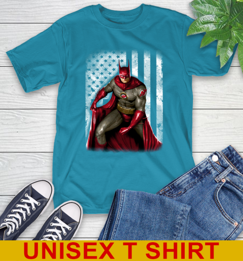 New Jersey Devils NHL Hockey Batman DC American Flag Shirt T-Shirt 9