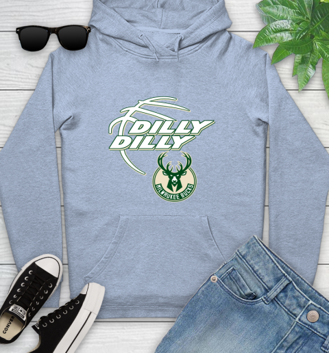 NBA Milwaukee Bucks Dilly Dilly Basketball Sports Youth Hoodie 10