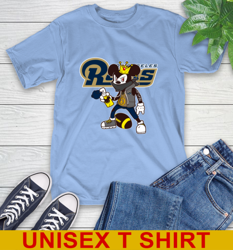 Los Angeles Rams NFL Football Mickey Peace Sign Sports T-Shirt 11