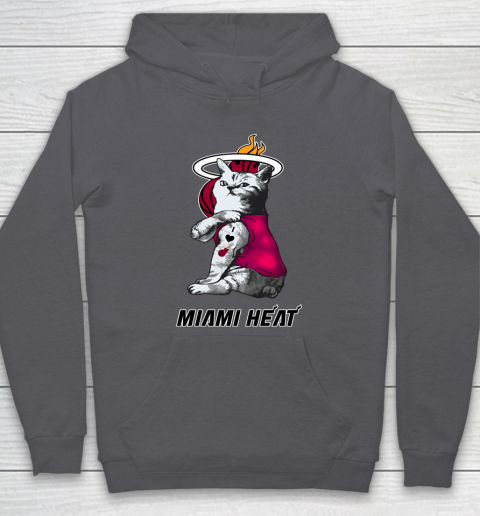 NBA Basketball My Cat Loves Miami Heat Hoodie 4