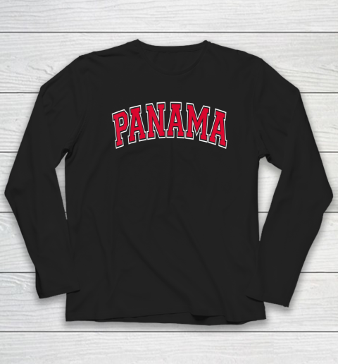 Panama Varsity Style Long Sleeve T-Shirt