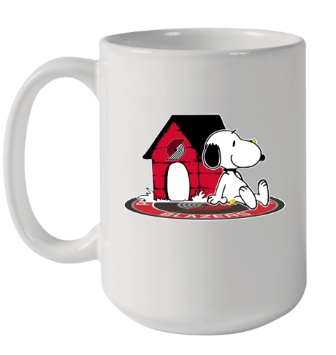 NBA Basketball Portland Trail Blazers Snoopy The Peanuts Movie Shirt Ceramic Mug 15oz