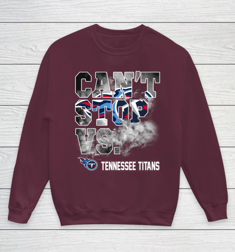 NFL Tennessee Titans Can't Stop Vs Youth Sweatshirt 4