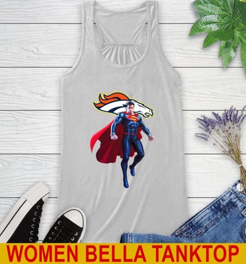 NFL Superman DC Sports Football Denver Broncos Racerback Tank