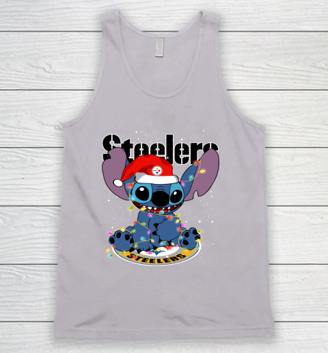 Pittsburgh Steelers NFL Football noel stitch Christmas Tank Top 2