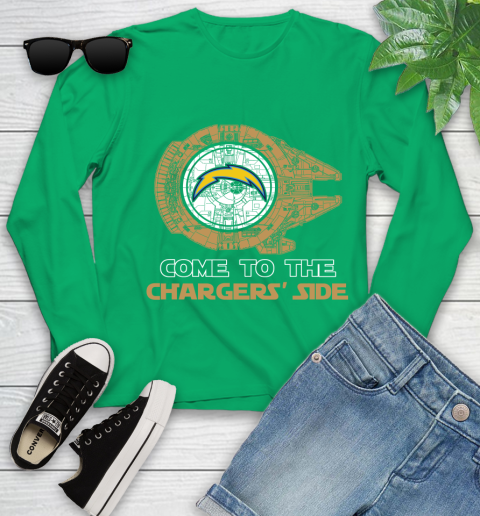 NFL Come To The Los Angeles Chargers Star Wars Football Sports Youth Long Sleeve 7