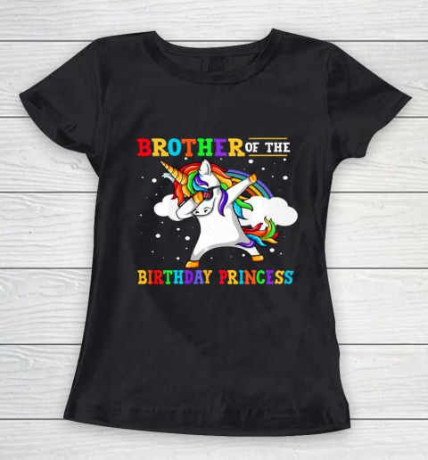 Brother of the Birthday Princess Unicorn Girl Women's T-Shirt