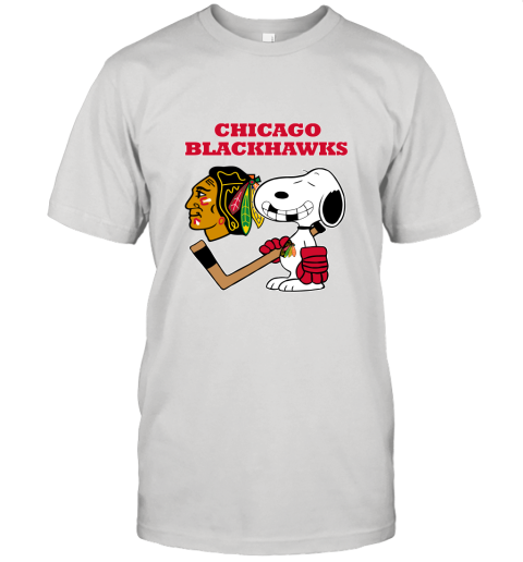 Chicago Blackhawks Ice Hockey Broken Teeth Snoopy NHL Unisex Jersey Tee 