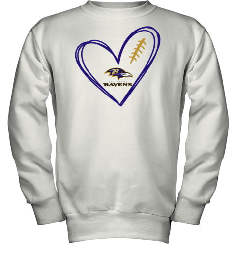 Baltimore Ravens Heart Youth Sweatshirt
