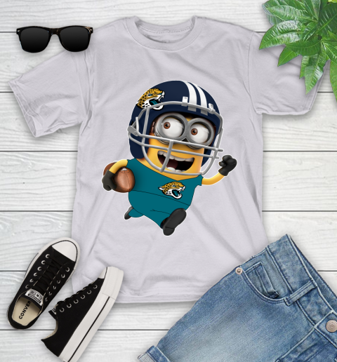 NFL Jacksonville Jaguars Minions Disney Football Sports Youth T-Shirt 4