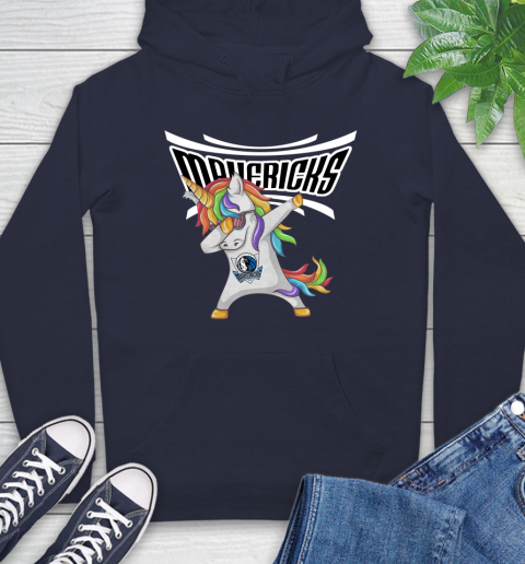 Dallas Mavericks NBA Basketball Funny Unicorn Dabbing Sports Hoodie 4