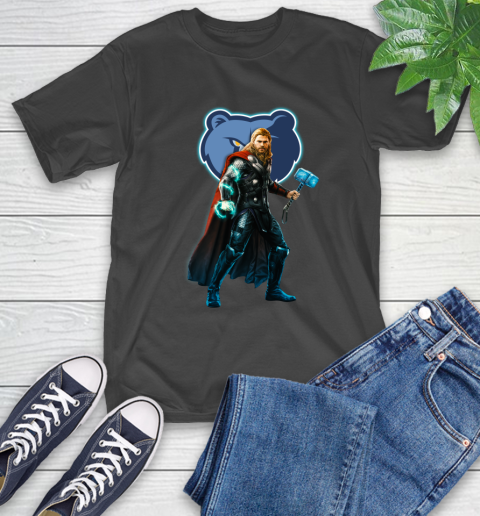 NBA Thor Avengers Endgame Basketball Memphis Grizzlies T-Shirt 2