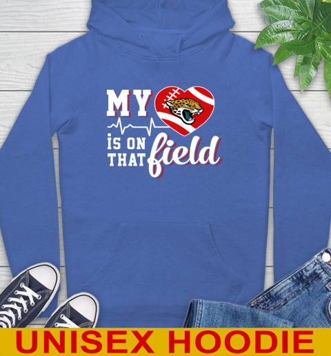 NFL My Heart Is On That Field Football Sports Jacksonville Jaguars Hoodie 9