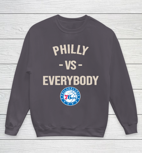 Philadelphia 76ers Vs Everybody Youth Sweatshirt 5