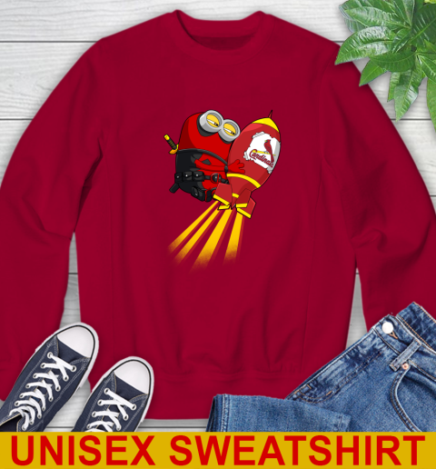 MLB Baseball St.Louis Cardinals Deadpool Minion Marvel Shirt Sweatshirt 10 MLB Baseball St.Louis Cardinals Deadpool Minion Marvel Shirt Sweatshirt - Image 10