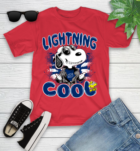 NHL Hockey Tampa Bay Lightning Cool Snoopy Shirt Youth T-Shirt 11