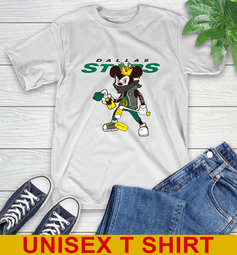Dallas Stars NHL Hockey Mickey Peace Sign Sports T-Shirt