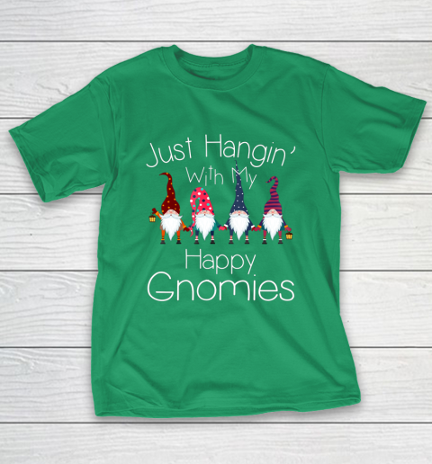 Just Hanging With My Happy Gnomies Gnome Christmas Party T-Shirt Just Hanging With My Happy Gnomies Gnome Christmas Party T-Shirt