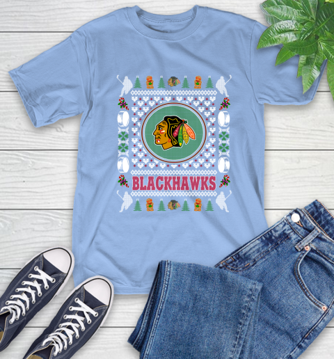 Chicago Blackhawks Merry Christmas NHL Hockey Loyal Fan Ugly Shirt 12