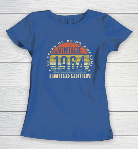 60 Year Old Gifts Vintage 1964 Limited Edition 60th Birthday Women's T-Shirt 6