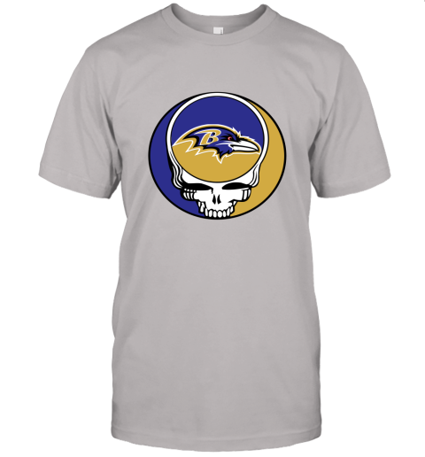 NFL Team Baltimore Ravens x Grateful Dead Unisex Jersey Tee