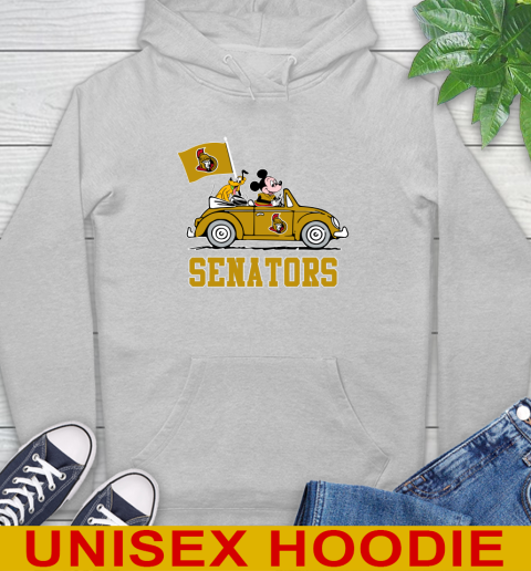 NHL Hockey Ottawa Senators Pluto Mickey Driving Disney Shirt Hoodie 6