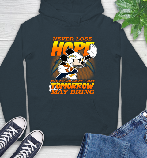 Los Angeles Chargers NFL Football Mickey Disney Never Lose Hope Hoodie 8 Los Angeles Chargers NFL Football Mickey Disney Never Lose Hope Hoodie - Image 8