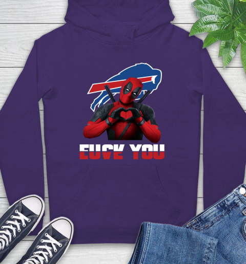 NHL Buffalo Bills Deadpool Love You Fuck You Football Sports Hoodie 5