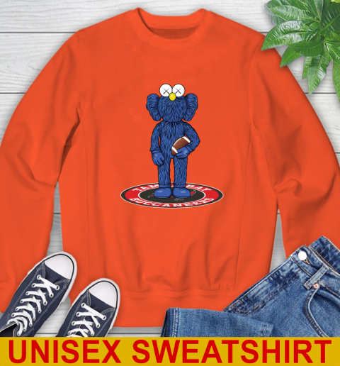 NFL Football Tampa Bay Buccaneers Kaws Bff Blue Figure Shirt Sweatshirt 4