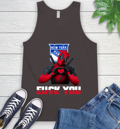 NHL New York Rangers Deadpool Love You Fuck You Hockey Sports Tank Top 6