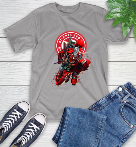 NBA Deadpool Marvel Comics Sports Basketball Atlanta Hawks T-Shirt 6