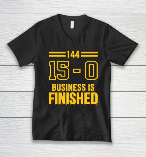 Michigan Business Is Finished 144 15  0 V-Neck T-Shirt