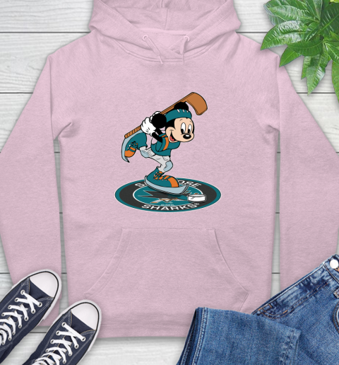 NHL Hockey San Jose Sharks Cheerful Mickey Disney Shirt Hoodie 10
