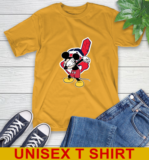 Cleveland Indians MLB Baseball Dabbing Mickey Disney Sports T-Shirt 3