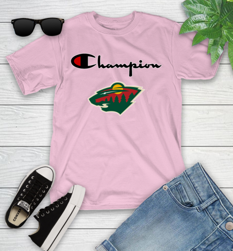 NHL Hockey Minnesota Wild Champion Shirt Youth T-Shirt - Image 8