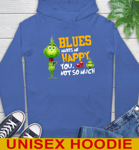 NHL St.Louis Blues Makes Me Happy You Not So Much Grinch Hockey Sports Hoodie 9
