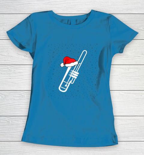 Christmas Gift Trombone Santa Trombone Funny Xmas Pajama Women's T-Shirt 6