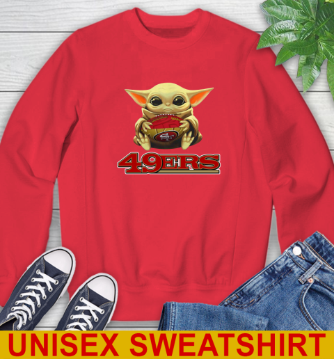 NFL Football San Francisco 49ers Baby Yoda Star Wars Shirt Sweatshirt 10