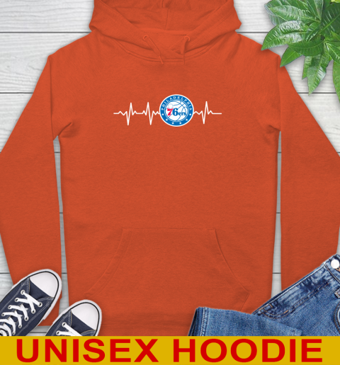 Philadelphia 76ers NBA Basketball Heart Beat Shirt Hoodie 4