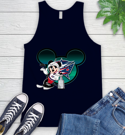 NHL Columbus Blue Jackets Stanley Cup Mickey Mouse Disney Hockey T Shirt Tank Top 3