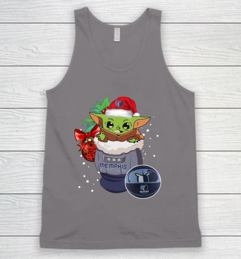 Memphis Grizzlies Christmas Baby Yoda Star Wars Funny Happy NBA Tank Top 7