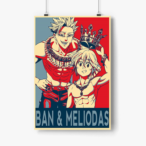 The Seven Deadly Sins BAN VS MELIODAS Poster