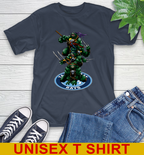 MLB Baseball Tampa Bay Rays Teenage Mutant Ninja Turtles Shirt T-Shirt 5 MLB Baseball Tampa Bay Rays Teenage Mutant Ninja Turtles Shirt T-Shirt - Image 5