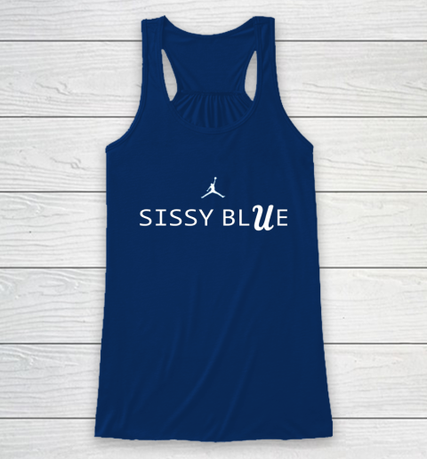 Sissy Blue Shirt UCLA Racerback Tank 4