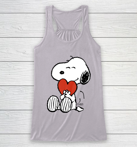 Peanuts Snoopy Heart Valentine Racerback Tank 3