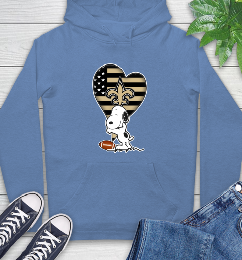 New Orleans Saints NFL Football The Peanuts Movie Adorable Snoopy Hoodie 11