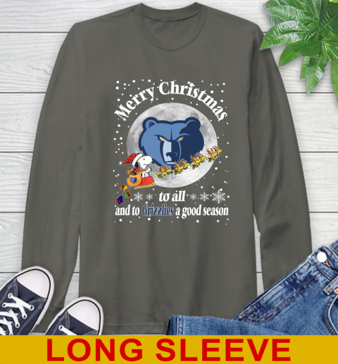 Memphis Grizzlies Merry Christmas To All And To Grizzlies A Good Season NBA Basketball Sports Long Sleeve T-Shirt 10