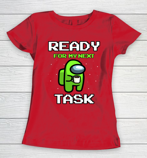 Among Us Shirt Ready For Work Green Women's T-Shirt 7