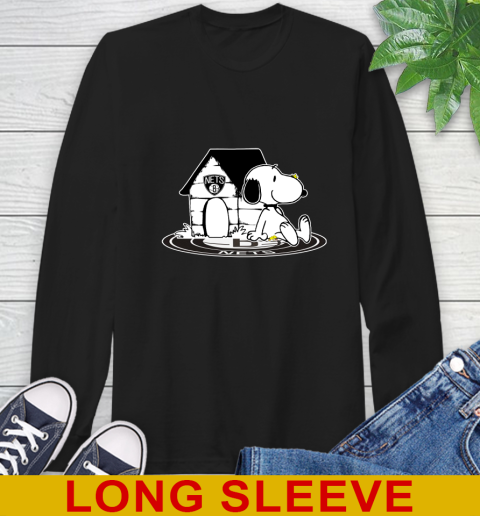 NBA Basketball Brooklyn Nets Snoopy The Peanuts Movie Shirt Long Sleeve T-Shirt 2