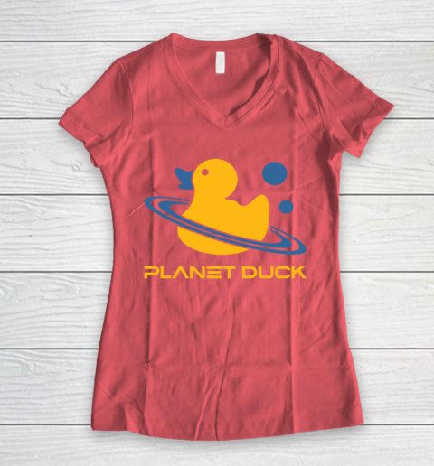 Planet Duck Quackity Women's V-Neck T-Shirt 4